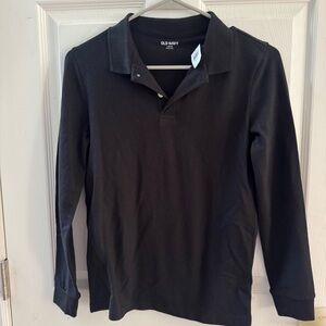 Old Navy Black Polo Shirt